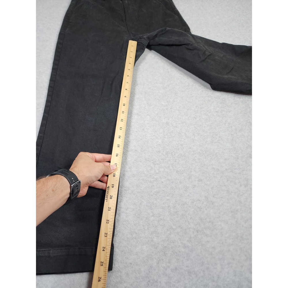 Everlane Women's Black Cropped Straight Regular Denim Jean Size‎ 6 High Waisted - Picture 7 of 11